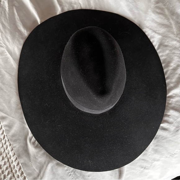 SAINT LAURENT Paris Runway Hedi Slimane Fedora Rabbit Fur Women's Hat 56 - Picture 3 of 7